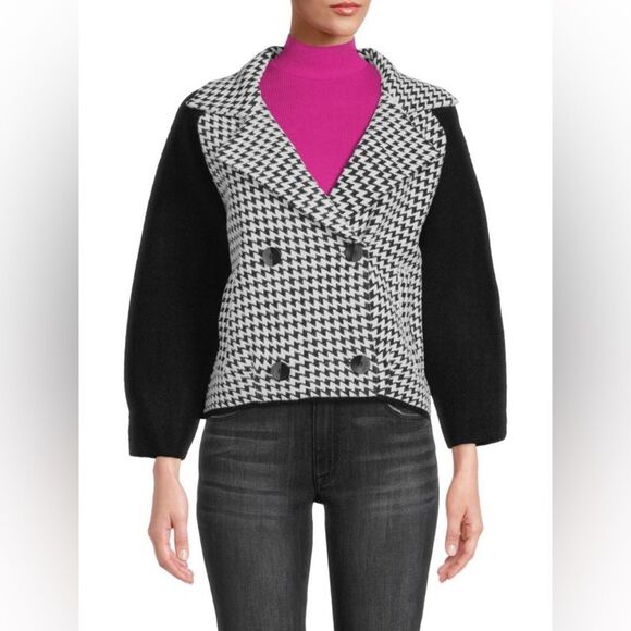 M MAGASCHONI Double Breasted Notch Lapel Cropped Jacket - Picture 1 of 13